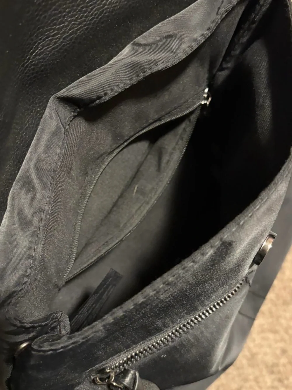 Botkier Black Mini Backpack with Leather Flap